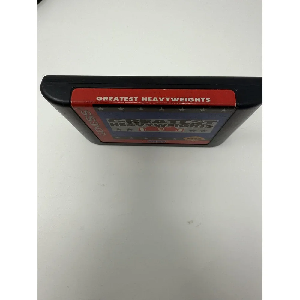 Vintage Sega Genesis Greatest Heavyweights Game Cartridge Boxing Tested 1993